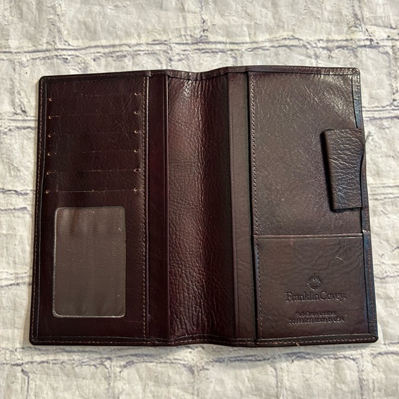 FRANKLIN COVEY FULL GRAIN LEATHER MEN’S USA MADE FOLD WALLET - Picture 1 of 5